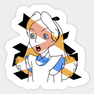 Alice in Wonderland - Semi Color Sticker